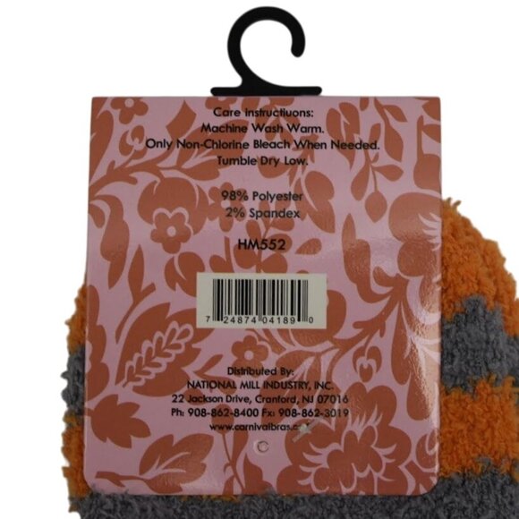 Carnival Ladies Super Soft Slipper Socks Striped Womens One Size - Picture 4 of 4
